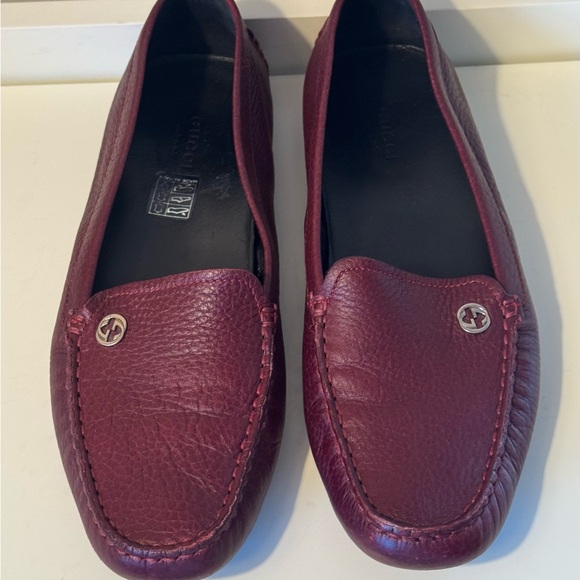 Gucci Driving Loafers dark red oxblood leather in great condition Women’s sz 38 - Picture 1 of 12